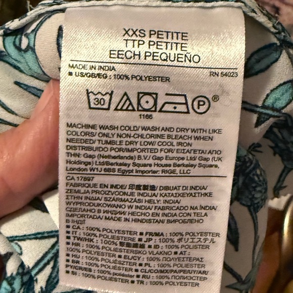 Banana Republic Women's Sz XXSP Layered Tank Blouse - Picture 5 of 6